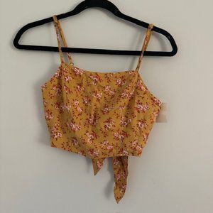 Aeropostale Women's Tie Back Floral Crop Top Size Small NEW!!!